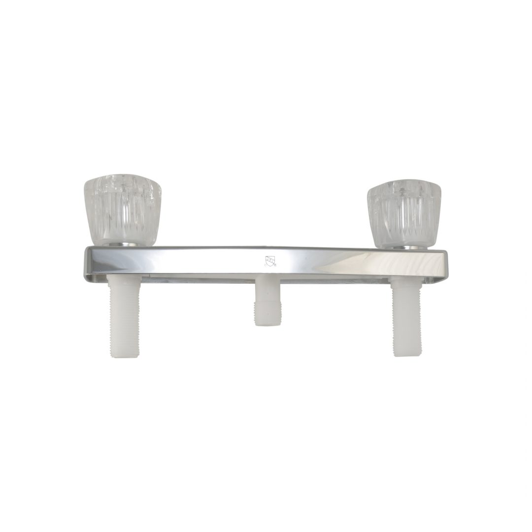 8 in. Mobile Home/RV Shower Faucet with Arm in Chrome Plumbing Parts