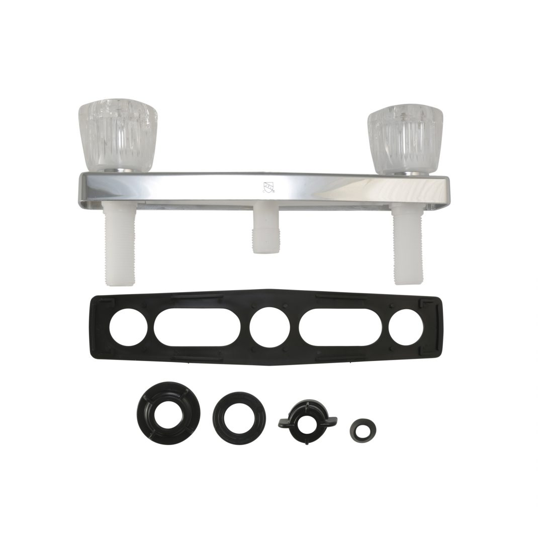 8 in. Mobile Home/RV Shower Faucet with Arm in Chrome Plumbing Parts