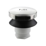 Multi-Fit Touch-Toe Bathtub Drain Stopper in Brushed Nickel