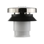 4th image of Multi-Fit Touch-Toe Bathtub Drain Stopper in Brushed Nickel