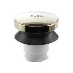 Touch-Toe Bathtub Drain Stopper in Polished Brass