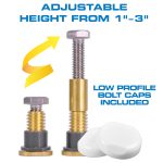 Zero Cut Bolts™ Toilet Mounting Bolts 2-Pack