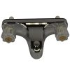 8 in. Mobile Home Off-Set Tub/Shower Faucet with Knob Handles in Chrome