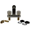 4 in. Mobile Home Tub/Shower Faucet with Knob Handles in Chrome