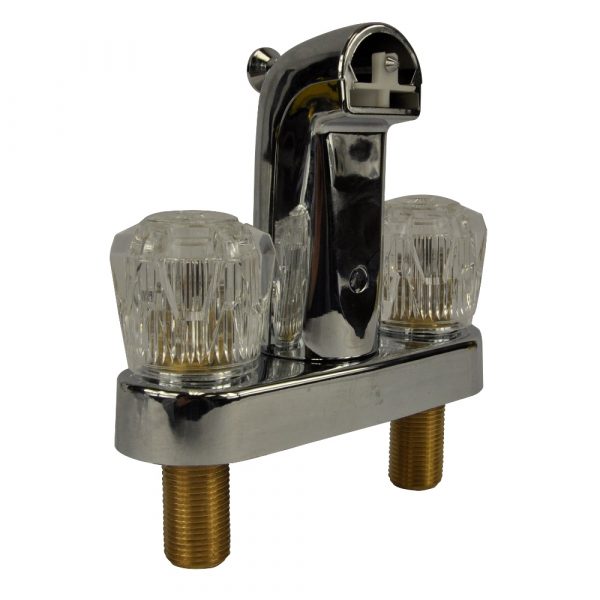 4 in. Mobile Home Tub/Shower Faucet with Knob Handles in Chrome Danco