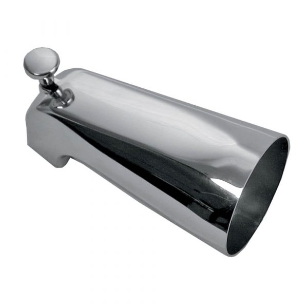 Universal Tub Spout with Front Diverter in Chrome (Case of 10)