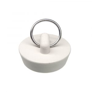 1-1/4 in. Rubber Drain Stopper in White (1 per Bag)