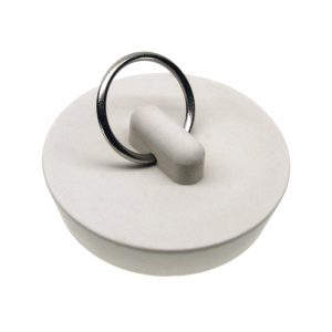 1-5/8 in. Rubber Drain Stopper in White (1 per Bag)