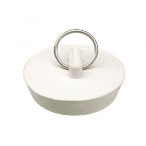 1-3/4 in. Rubber Drain Stopper in White (1 per Bag)