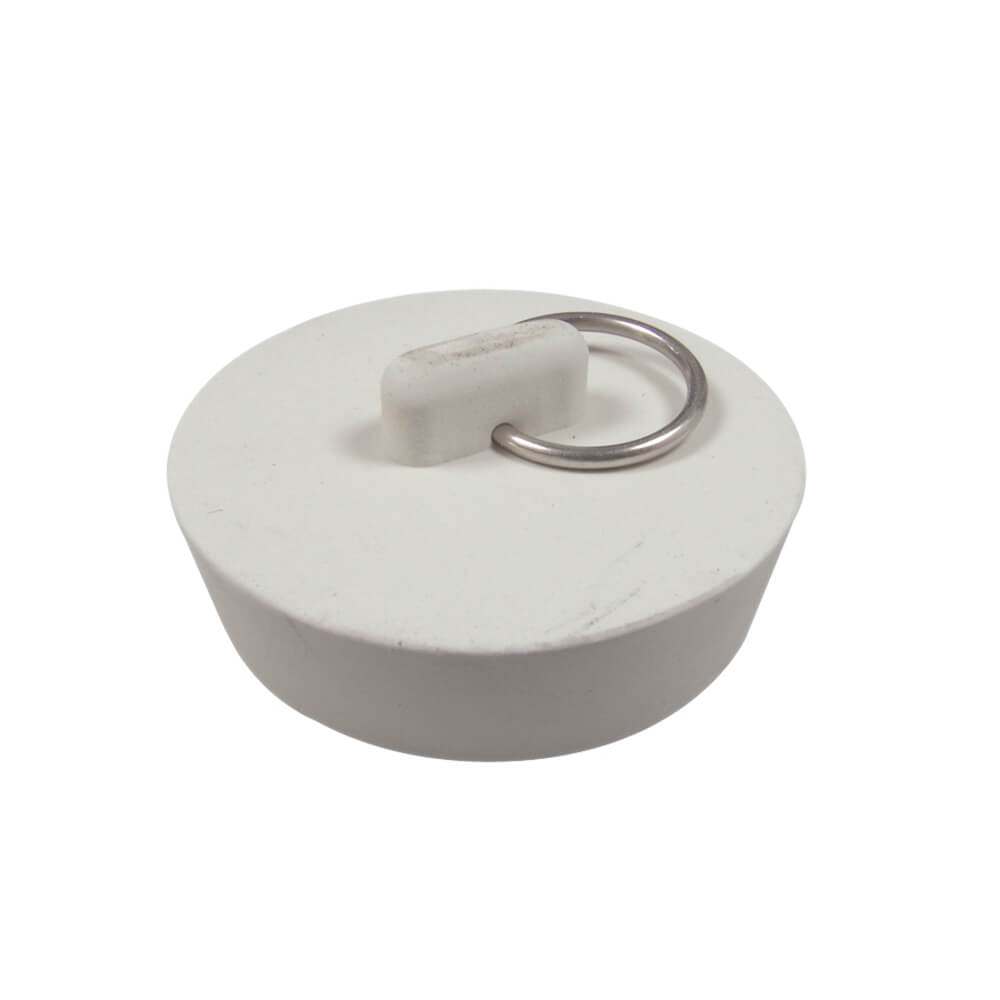 1-7/8 in. Rubber Drain Stopper in White (1 per Bag) - Danco