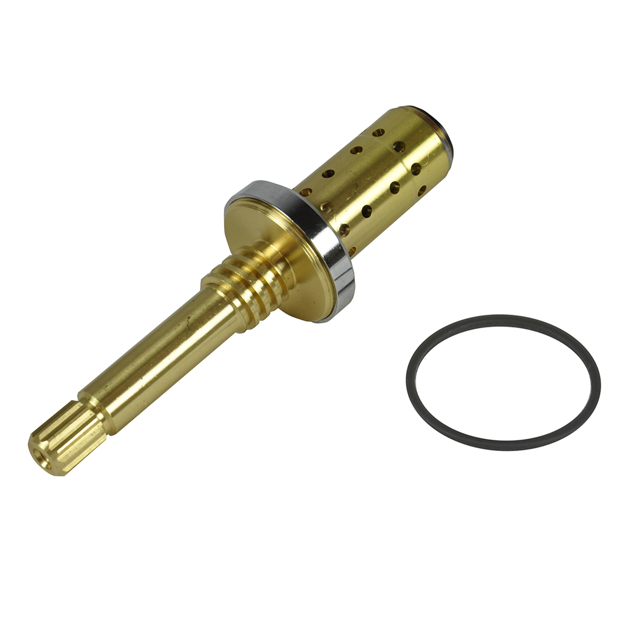 T-242A Satin Nickel 671256014648 Symmons Cylinder Shower Handle w/plug button 