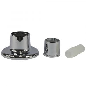 Universal Adjustable Style Tub/Shower Handle Flange in Chrome (Case of 12) Universal Adjustable Style Tub/Shower Handle Flange in Chrome (Case of 12)