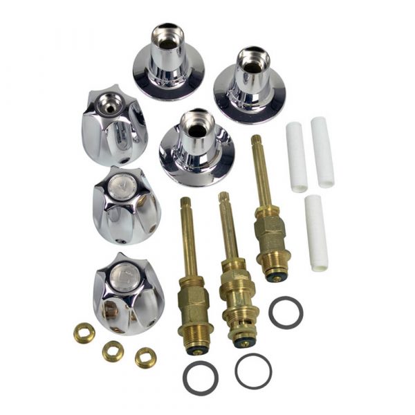 Tub/Shower 3-Handle Remodeling Kit for Price Pfister in Chrome