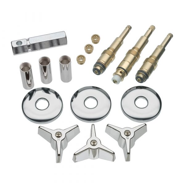 Tub/Shower 3-Handle Remodeling Kit for American Standard Colony in Chrome