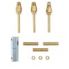 Tub/Shower 3-Handle Remodeling Kit for Central Brass in Chrome