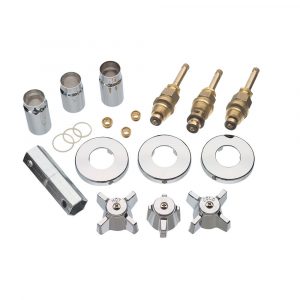 Tub/Shower 3-Handle Remodeling Trim Kit for Sterling in Chrome