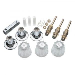 Tub/Shower 3-Handle Remodeling Trim Kit for Price Pfister Windsor