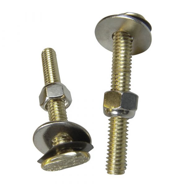 5/16 in. x 3-1/2 in. Closet Bolts with Nuts and Washers (2-Pack)