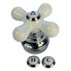 Faucet Cross-Arm Handle in White