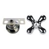 5th image of Faucet Cross-Arm Handle in Chrome