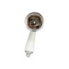 2nd image of Universal Lever Handle in Polished Brass with White Tip