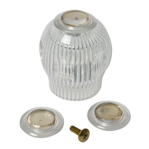 Faucet Handles for Sterling Tub & Shower in Clear Acrylic