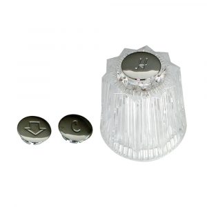 Faucet Handles for Price Pfister Contessa/Windsor in Clear Acrylic