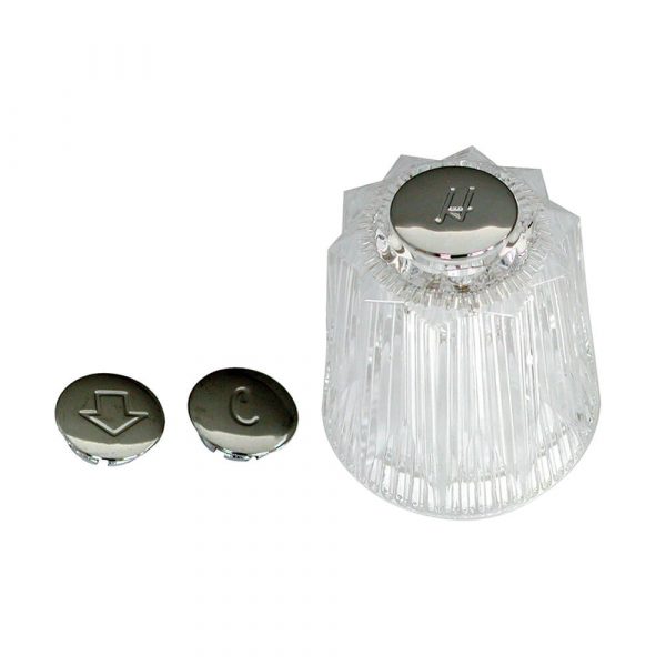 Faucet Handles for Price Pfister Contessa/Windsor in Clear Acrylic