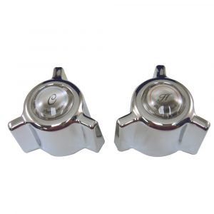 Direct-Fit Cross Canopy Handles in Chrome