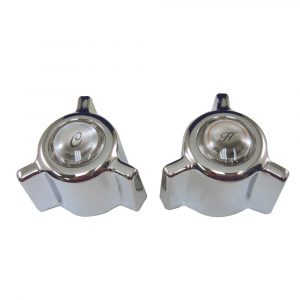Direct-Fit Cross Canopy Handles in Chrome