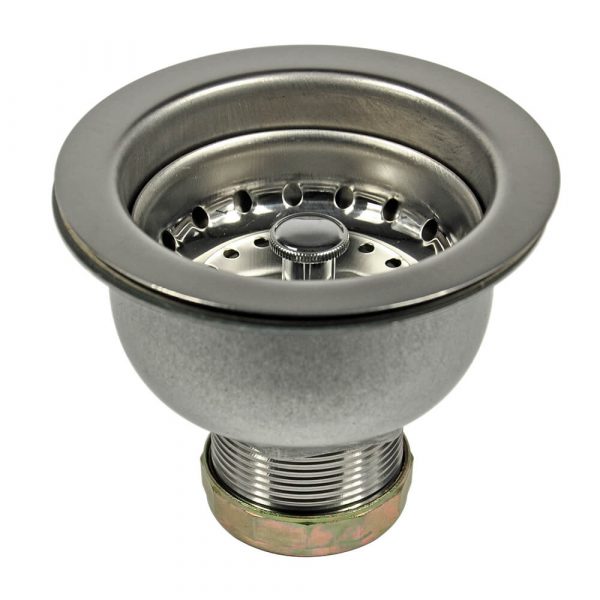 3-1/2 in. Basket Strainer Assembly in Stainless Steel (Case of 10)