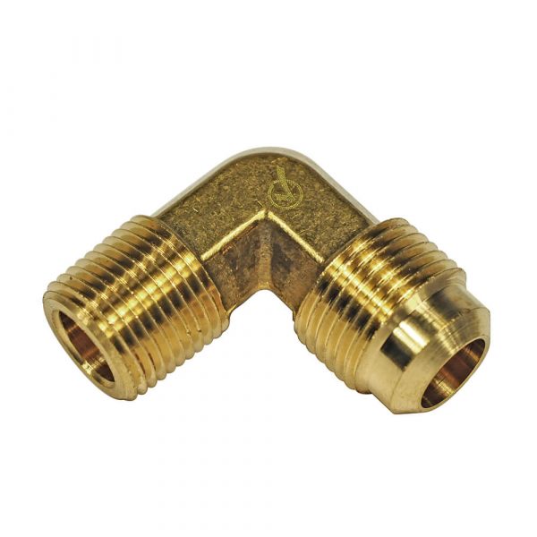 1/2 O.D. Flare X 3/8 MIP Pipe Elbow Fitting