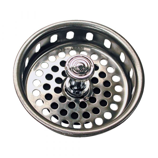 3-1/4 in. Basket Strainer in Chrome