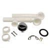 Touch-Toe Tub Drain Kit with Chrome Trim