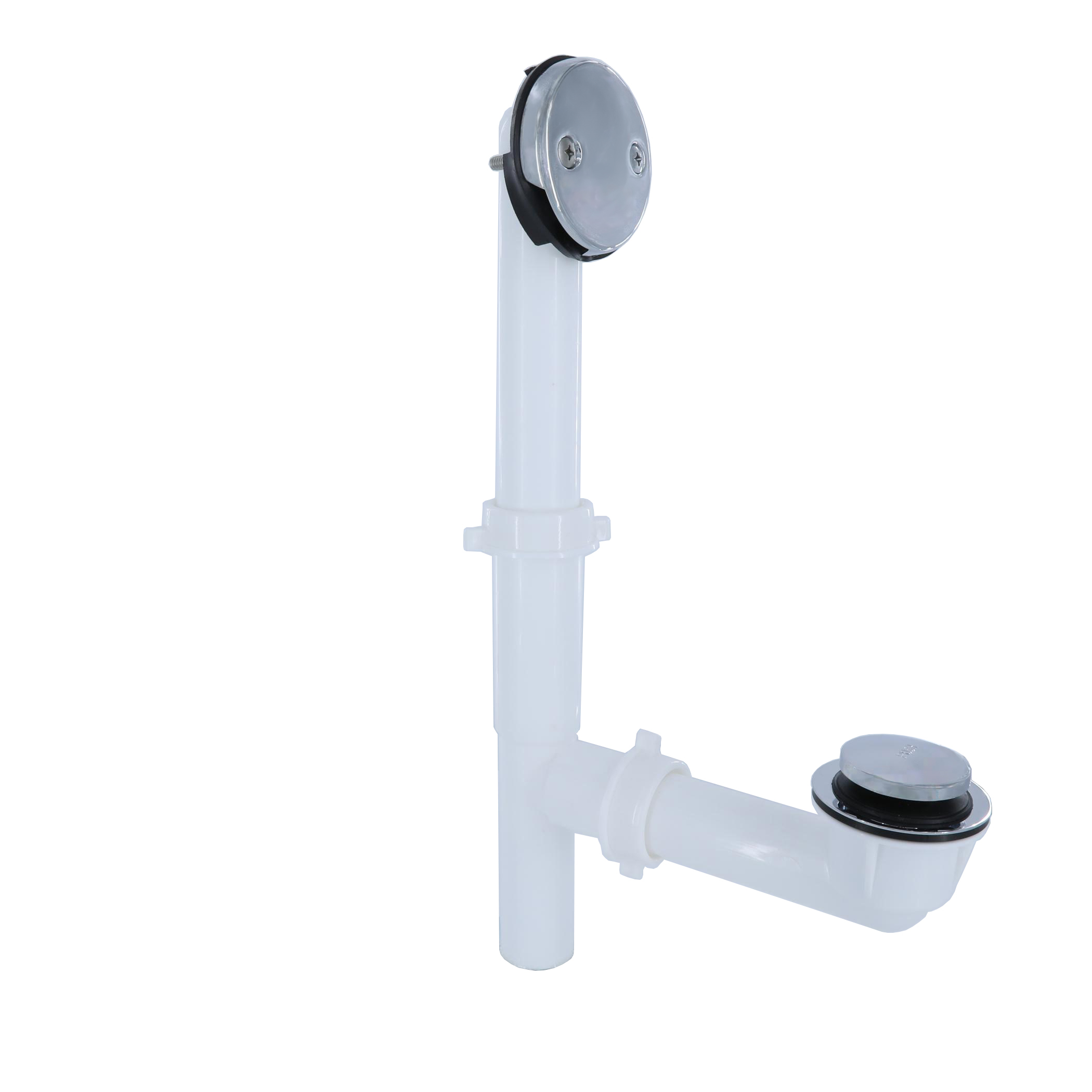 Danco Multi-fit Touch-toe Bathtub Drain Stopper In Chrome in the Bathtub &  Shower Drain Accessories department at