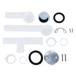 5th image of Touch-Toe Tub Drain Kit with Chrome Trim