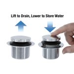 4th image of Touch-Toe Tub Drain Kit with Chrome Trim
