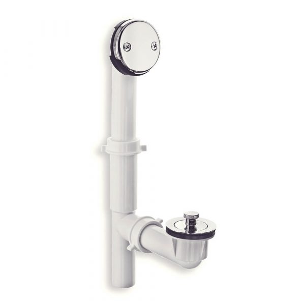 Twist and Turn Tub Drain Kit with Chrome Trim