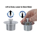 4th image of Twist and Turn Tub Drain Kit with Chrome Trim
