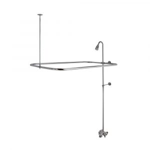 Add-A-Shower Kit for Clawfoot Tub in Chrome