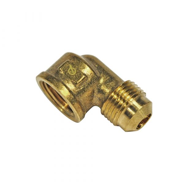 3/8 O.D. Flare X 3/8 FIP Pipe Elbow Fitting
