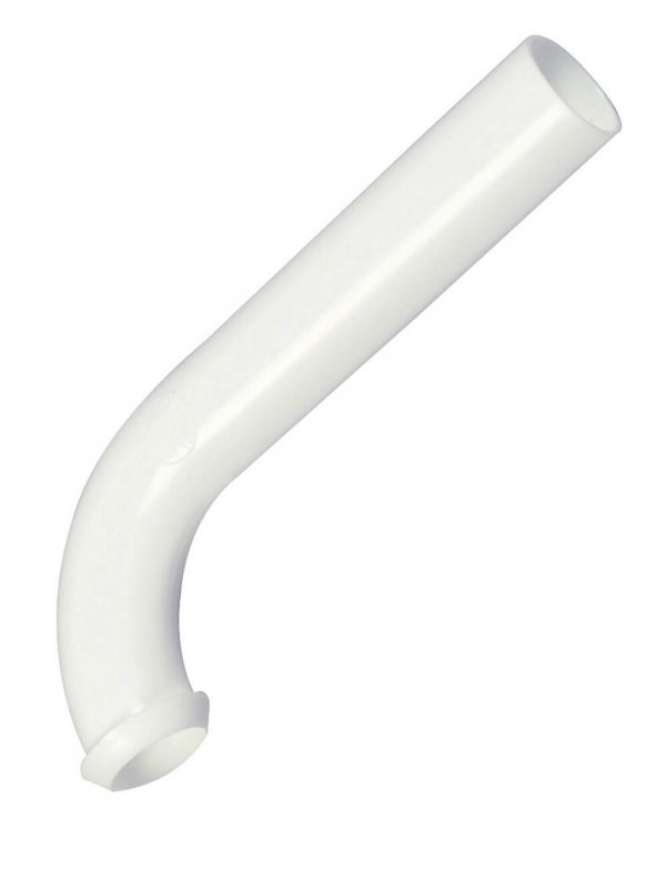 1-1/4 in. X 8 in. Plastic Wall Bend in White
