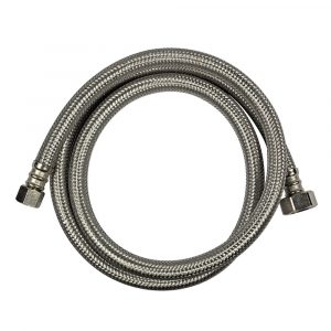 3/8 in. Comp. x 1/2 in. FIP. x 48 in. LGTH Stainless Steel Faucet Supply Line Hose