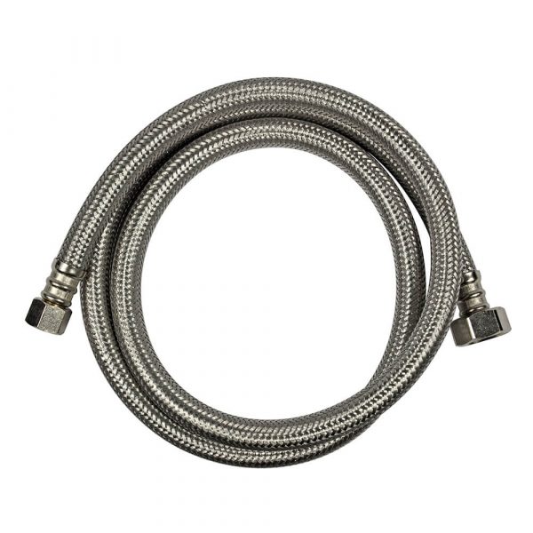 3/8 in. Comp. x 1/2 in. FIP. x 48 in. LGTH Stainless Steel Faucet Supply Line Hose