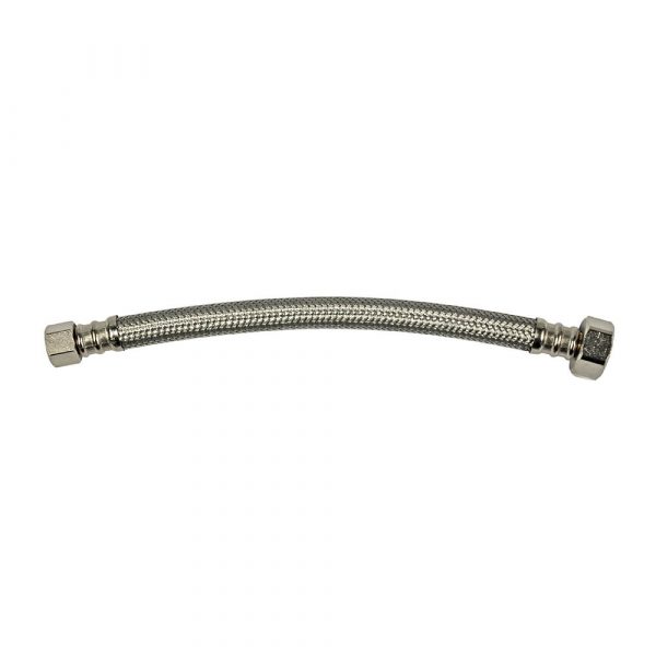 3/8 in. Comp. x 1/2 in. FIP. x 9 in. LGTH Stainless Steel Faucet Supply Line Hose