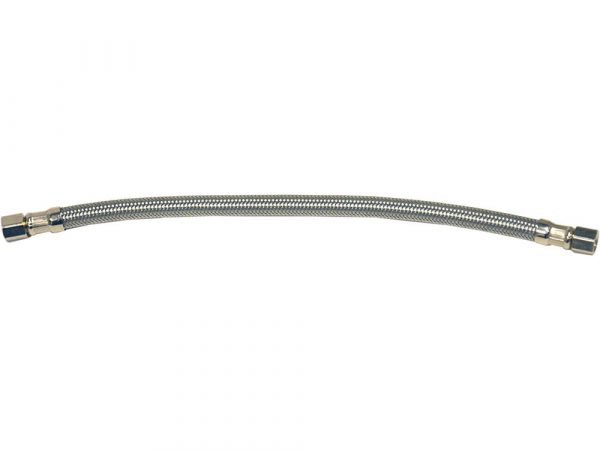 1/4 in. Comp. x 1/4 in. Comp. x 12 in. LGTH Stainless Steel Ice Maker Supply Line Hose