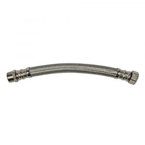 3/4 in. MIP x 3/4 in. FIP x 12 in. LGTH Stainless Steel Water Heater Supply Line Hose