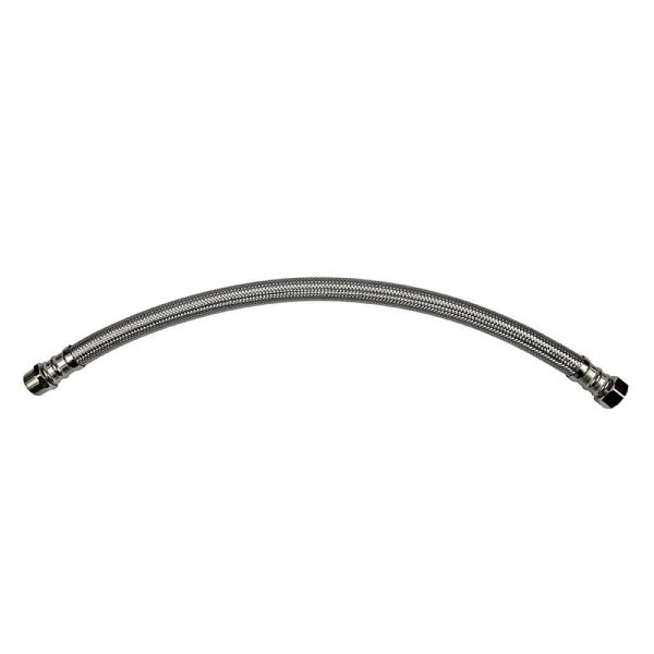 3/4 in. MIP x 3/4 in. FIP x 24 in. LGTH Stainless Steel Water Heater Supply Line Hose