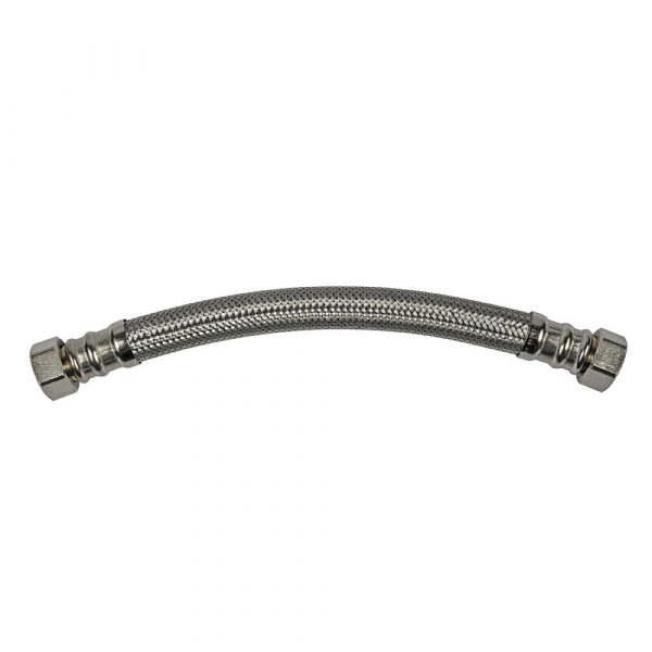 3/4 in. FIP x 3/4 in. FIP x 12 in. LGTH Stainless Steel Water Heater Supply Line Hose