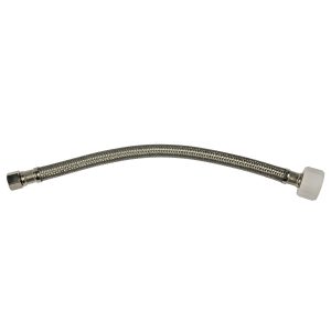 3/8 in. Flare x 7/8 in. Ballcock x 12 in. LGTH Stainless Steel Toilet Supply Line Hose